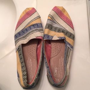 Toms multi colored striped